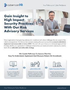 cyberconIQ - Risk Advisory Services intro